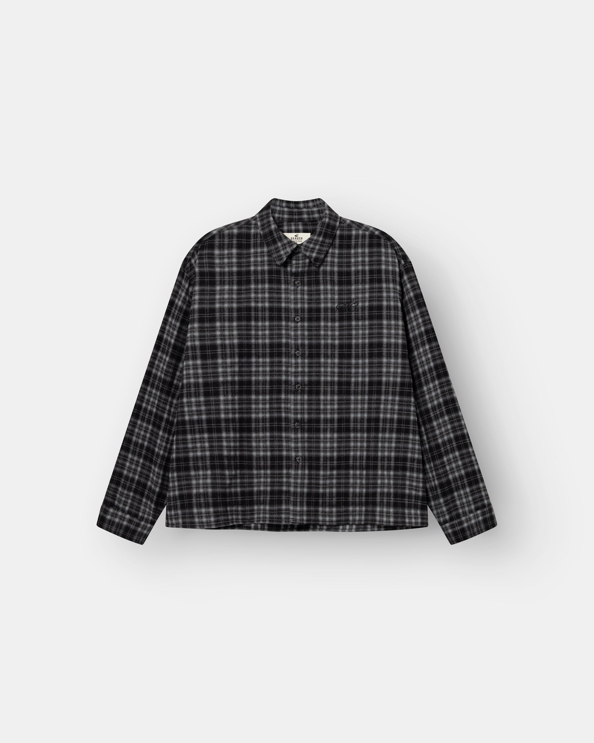 Checked Flannel Shirt grey