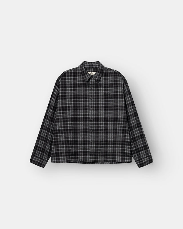 Checked Flannel Shirt grey