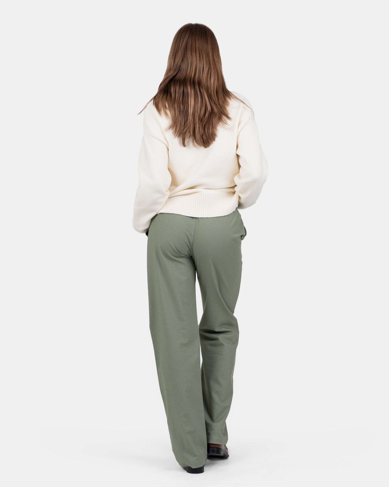 Heavyweight Hørbukser Højtaljede Army | Skagen - clothing.dk