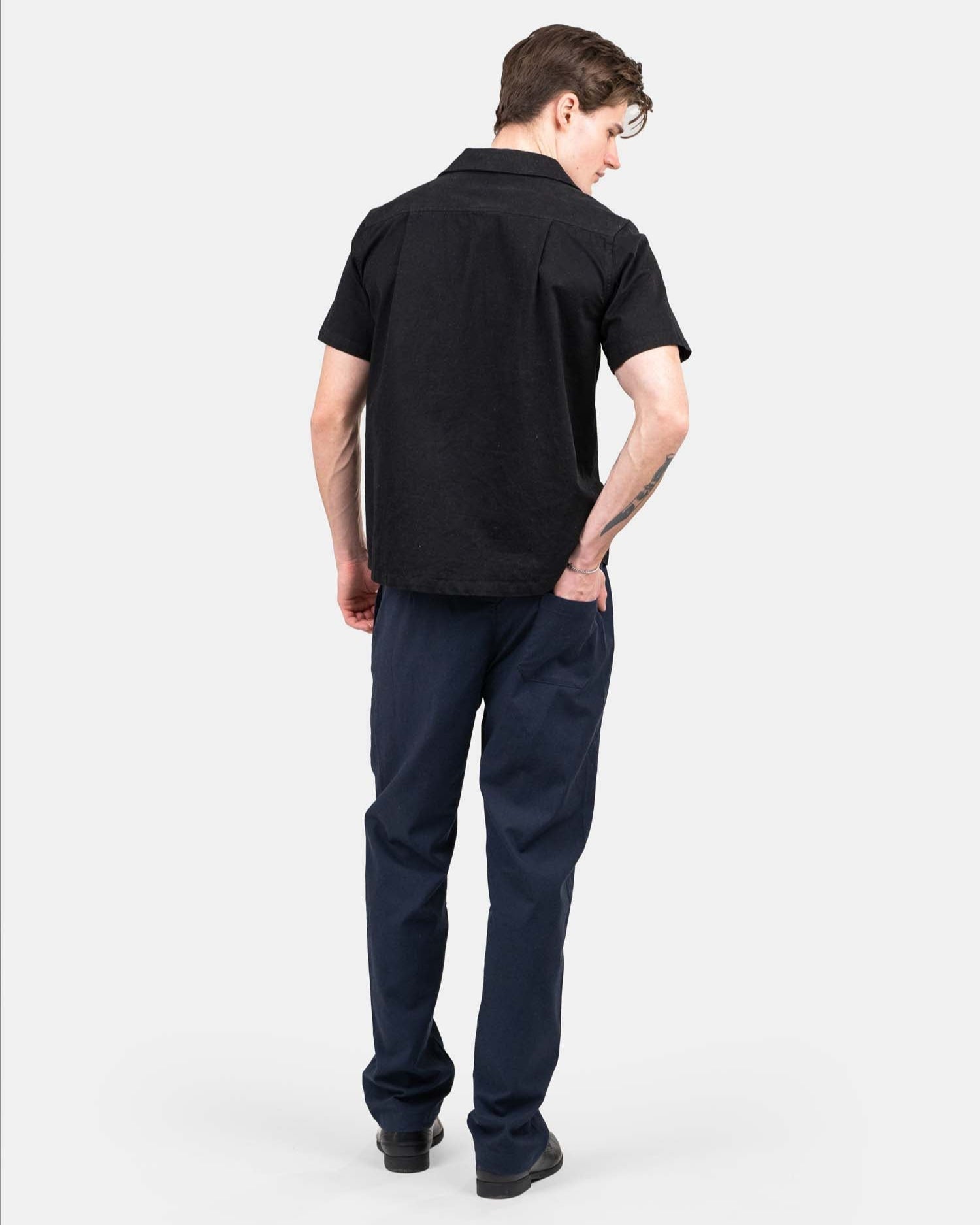 Heavyweight Hørbukser Navy | Skagen - clothing.dk