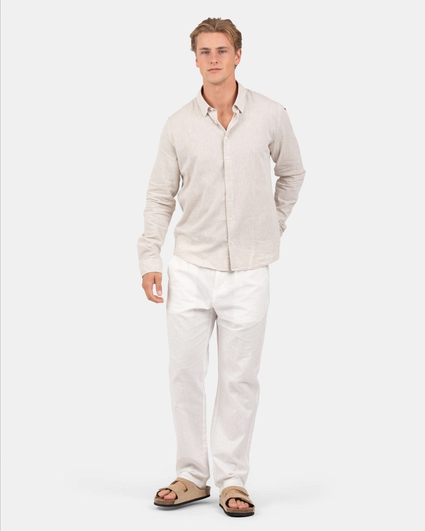Hørbukser Hvid | Skagen - clothing.dk
