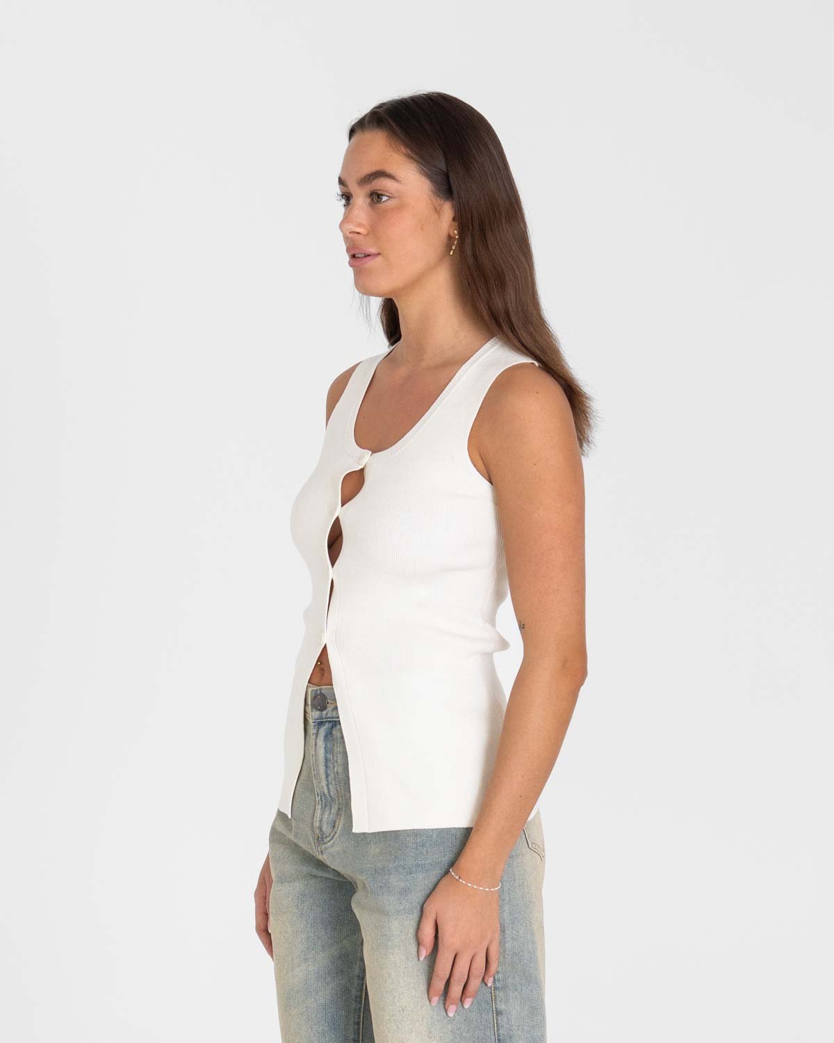 Knit top Hvid | Skagen - clothing.dk