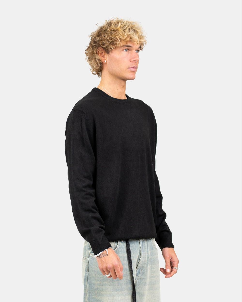 Striktrøje Sort | Skagen - clothing.dk