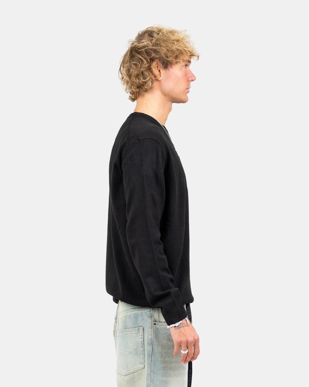 Striktrøje Sort | Skagen - clothing.dk