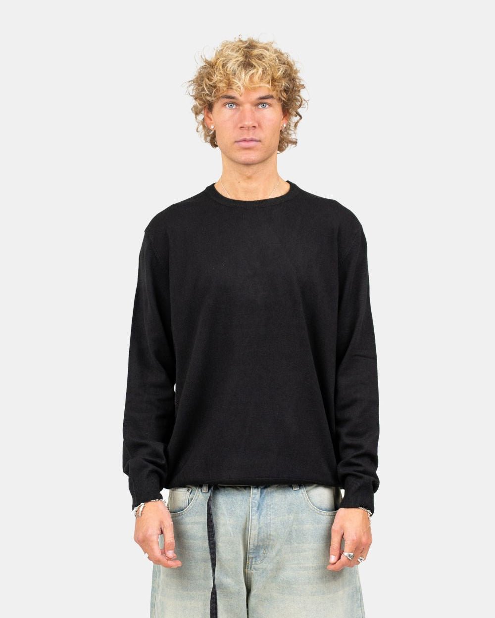 Striktrøje Sort | Skagen - clothing.dk